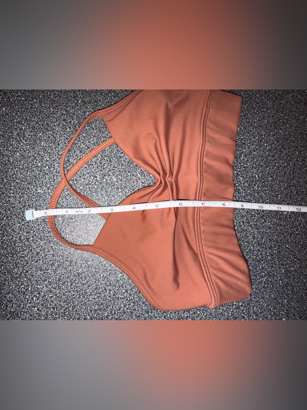 Tiger Friday Dance Bra Top Rust/Brown Color Size Child Large - Picture 6 of 6